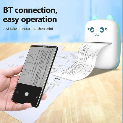 PORTABLE MINI POCKET PRINTER BT THERMAL PRINTER