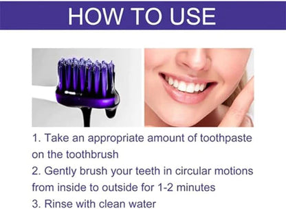 PURPLE TEETH WHITENING TOOTHPASTE