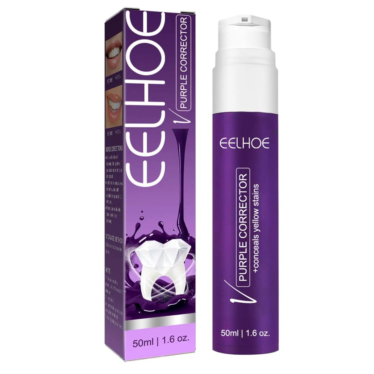 PURPLE TEETH WHITENING TOOTHPASTE