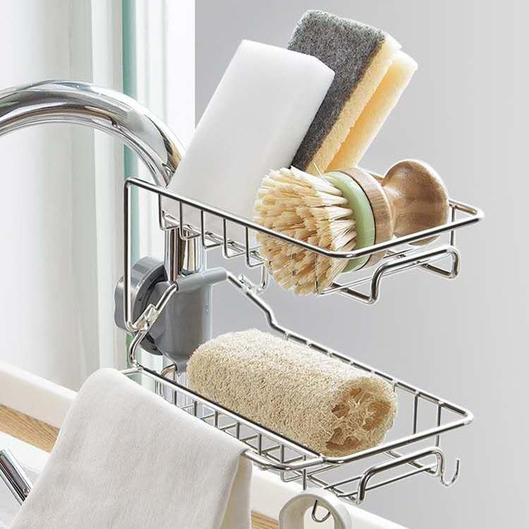 Stainless Steel Faucet Shelf